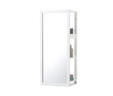 Tchibo Wandregal mit Spiegel Kiefer weiß lackiert Badezimmmer Spiegel