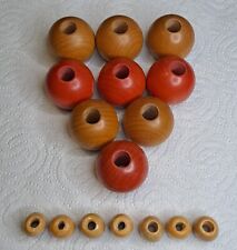 Kleines altes Konvolut Holzperlen Schmuck Bastelholz Vintage