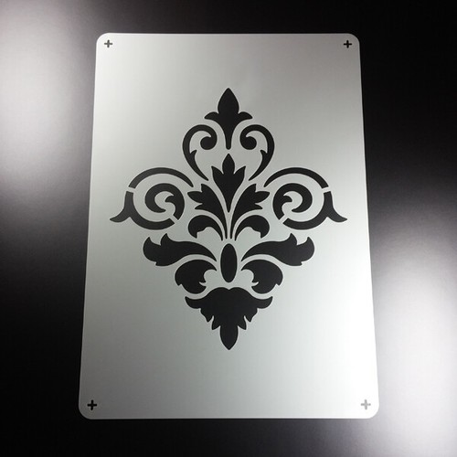 Schablone damask ornament - a5,