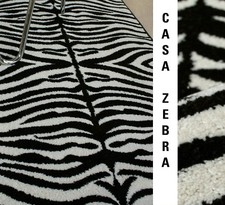 WOW: Teppich "CASA ZEBRA FELL" körnige Frisé Qualität Afrika Label NEU