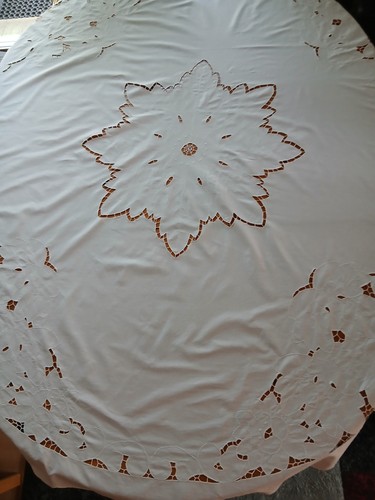 Tischdecke rund 176 mit - tischdecke,