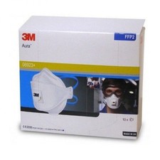 10x 3M™ Aura™ Partikelmaske 06923+ FFP2 mit Ventil Atemschutz Staubmaske
