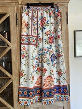 Damen palazzo hose floral - damen, xl