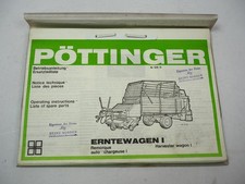 Pöttinger Erntewagen I Typ 126 Ladewagen Betriebsanleitung Ersatzteilliste 1976