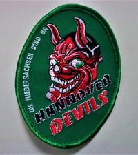 Alter Aufnäher Hannover + DEVILS + Fan Kutte Patch Block Weste 90er Sammler