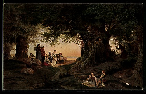 Künstler ludwig richter - künstler-ak,