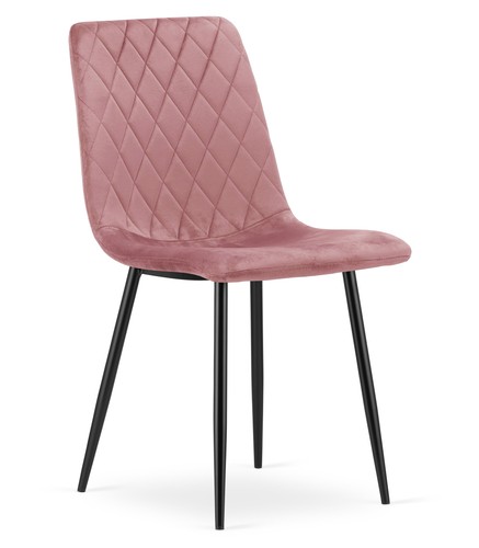 Stuhl turin rosa samt - -,