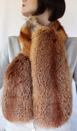 Pelz schal rotfuchs kragen - pelz,