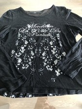 Kathleen Madden, bildschönes Damen T-Shirt, Schwarz/Weiß, Größe: L