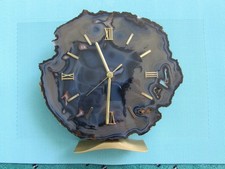 Tischuhr Achat mit Quartzwerk Quartzuhr ca. 23cm Top Zustand