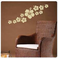 Hibiskus Blumen Wandtattoo Wandaufkleber Blüten Retro 63 Motive 41 Farben W070