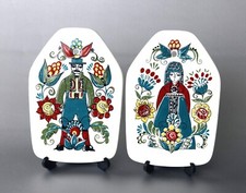 2 Porzellan Brettchen