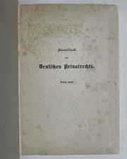 Otto Stobbe Handbuch Deutschen Privatrechts 3. Band, Recht, Jura, Privatrechts