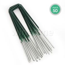 50x Kunstrasen U Zeltstifte Boden Gartenpfähle Campingausrüstung Pavillon