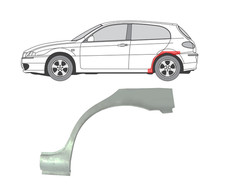 Für Alfa Romeo 147 2000- 2010 5Tur Radlauf Reparaturblech Kotflügel/Links