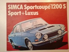 Prospekt brochure Simca 1200 S