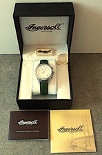 Ingersoll DAU Damenarmbanduhr Automatikwerk Glasboden Edeltahl Strasssteine TOP!