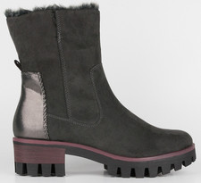 TAMARIS Winterstiefel Winterboots Stiefelette mit Kunstfell - grau  - Gr. 39