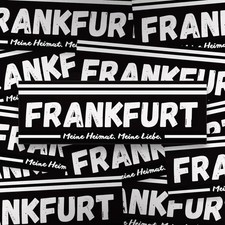 100x frankfurt aufkleber - 100x, aufkleber/