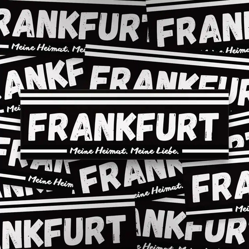 100x frankfurt aufkleber - 100x,
