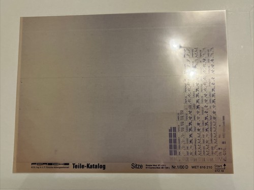 Original porsche teile katalog - porsche, teile-katalog