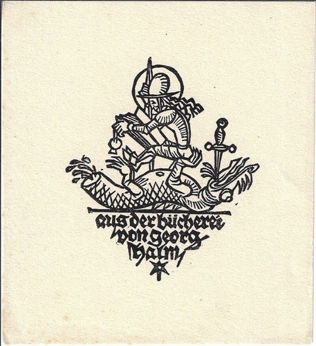 Hans halm exlibris für - für, georg
