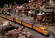 Modelleisenbahn Postkarte