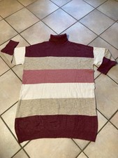 NEU ROLLI-TRAUM-STRICK-KLEID Gr.XL/52/54 BLOCK-STREIFEN KUSCHELIG WARM NEUES TEI