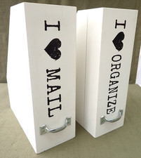 2 stabile Holz Stehsammler