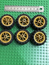 Lego Technic 6 x Pearl GOLD
