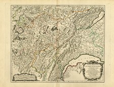 Antike Landkarte - Die Region