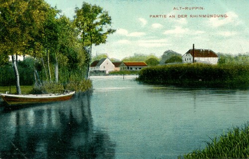 Neuruppin 1912 rhinmündung - ak,