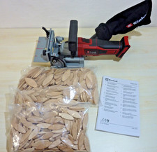 EINHELL Akku-Flachdübelfräse TE-BJ 18 Li-Solo Power X-Change + Lamellos