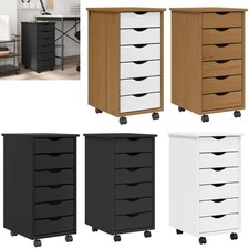 Rollschrank Rollcontainer mit 6 Schubladen Kommode Schubladenschrank mit Rollen