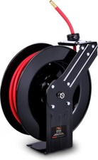 SuperHandy Luftschlauchtrommel einziehbar 3/8" x15m (50ft) mit 1/4" BSPT Anschlüssen