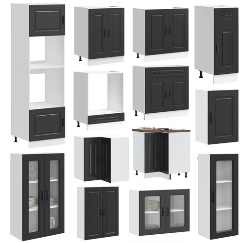 Schwarz küchenschrank - schwarz,