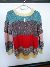 Pullover Gr M , handgestrickt, Wolle, unt. Achselbreite 2x50cm, L 58cm,Ärmel 50c