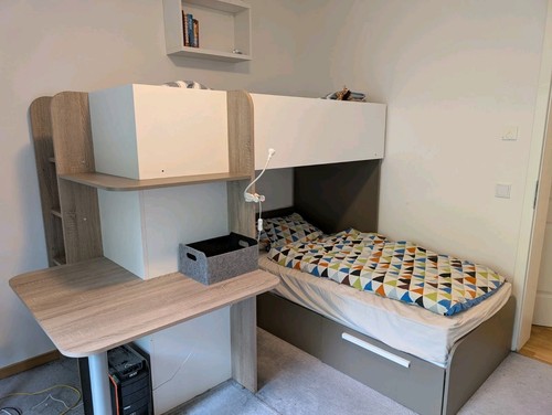 Kinder hochbett holz - hochbett,