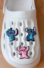 10 Schuh Pins  Shoe Charms Anstecker Stitch für Crocs - Clogs - Stitch Neuwertig