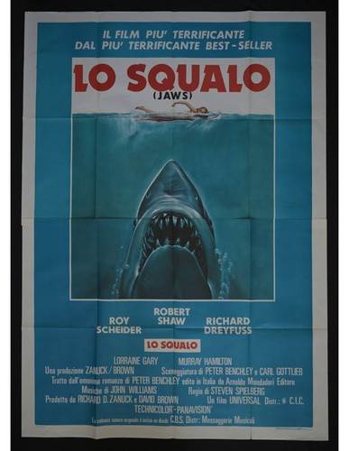 Squalo jaws original poster - lo,