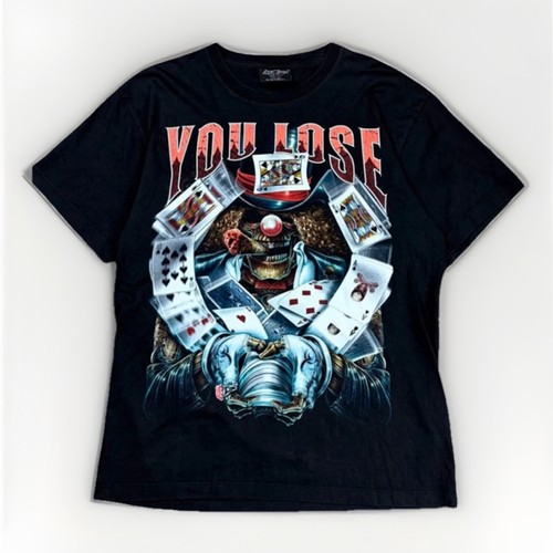 Clown joker casino shirt l - clown,