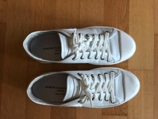 John Galliano Schuhe Sneakers Leder weiß  Gr 39 Made in Italy unisex TOP