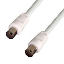 Antennen Kabel 5 m weiß 75dB