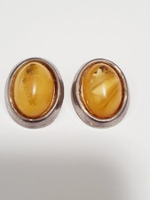 ohrclips silber 925 Bernstein(