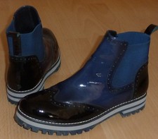 Vitti Love Stiefelette  Lackleder Chelsea Boots made in Spain Gr:38