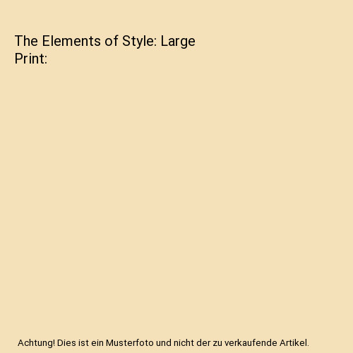 The elements style - the,