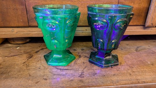 Paar tolle uran pressglas glas - pressglas,