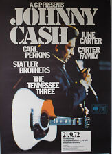 Johnny Cash in Concert, Poster, Plakat, Konzert, Philipshalle, Düsseldorf, 1972