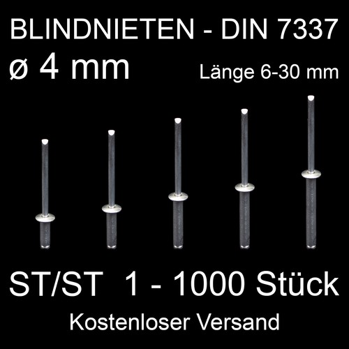 Blindnieten 4 0mm - blindnieten, 4,0mm