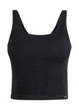 Weiches seamless BH-Taktop Gr. (S) Schwarz Damen Top Unterwasche Unterhemd Neu*